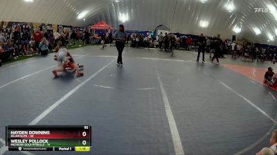 92 lbs Round 2 (6 Team) - Hayden Downing, Killer Elite vs Wesley Pollock, Michigan Gold Pitbulls