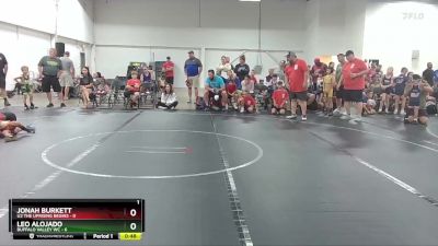 44 lbs Round 2 (4 Team) - Jonah Burkett, U2 The Uprising Begins vs Leo Alojado, Buffalo Valley WC