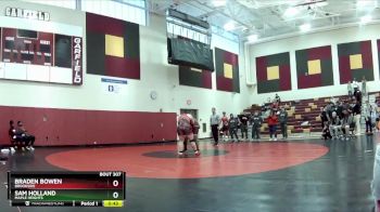 285 lbs 3rd Place Match - Braden Bowen, Brookside vs Sam Holland, Maple Heights