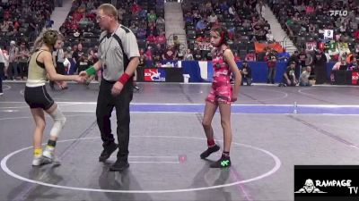 80 lbs Cons. Round 2 - Brynn Wolken, Red Devil vs Olivia Worden, Paola