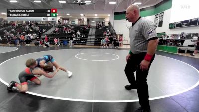 80 lbs 5th Place Match - Covington Allen, Lions Wrestling Academy vs Lukas Lomeli, Shelton Wrestling Academy