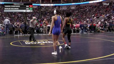 112 lbs Semifinal - Tamara Humphries, Brashear-G vs Marlee Solomon, Canon-McMillan-G