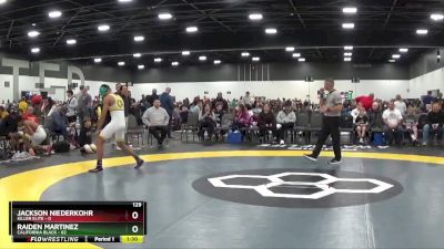 129 lbs Round 1 (6 Team) - Raiden Martinez, California Black vs Jackson Niederkohr, Killer Elite