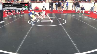 125_B lbs Consi Of 16 #1 - Cole Pettit, Peters Twp vs Jack Simmington, Great Valley