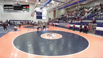 155 lbs Champ. Round 2 - Alicia Swank, Bloomington (H.S.) vs Alani Hosley, Morton Cicero