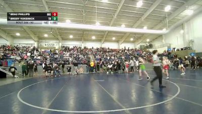 90 lbs Quarterfinal - Brody Vuksinick, Timpanogos Wrestling vs Beau Phillips, Northside Wrestling Club