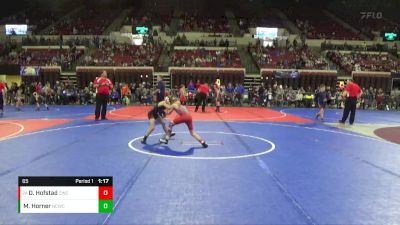 65 lbs Semifinal - Daxtyn Hofstad, Conrad Wrestling Club vs Maddox Horner, Natrona Colts Wrestling Club