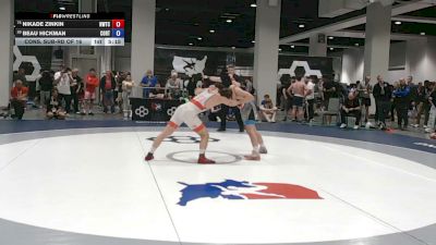 70 kg Cons. Sub-rd Of 16 - Nikade Zinkin, Nebraska Wrestling Training Center vs Beau Hickman, Cowboy RTC