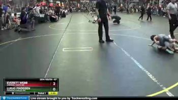 67 lbs Champ. Round 1 - Lukas Findeisen, Ferndale Eagles WC vs Everett Webb, Saranac Youth WC