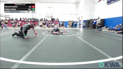 89-97 lbs Consolation - Delilah Banda, Elgin Wrestling vs Reese Kreke, Non Affiliated
