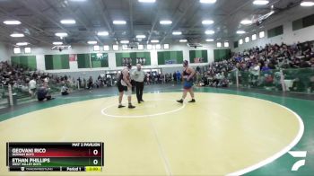 Boys 287 lbs Semifinal - Geovani Rico, Durham Boys vs Ethan Phillips, West Valley Boys