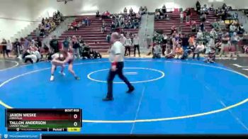 132 lbs Cons. Round 7 - Tallon Anderson, Lander Valley vs Jaxon Weske, Cokeville