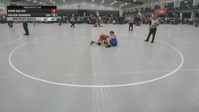 190 lbs 3rd Place Match - Kellen Sanders, Cleveland HS vs Dane Ballou