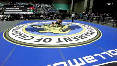 132 lbs Champ. Round 2 - Colt Breckenridge, Esparto vs Joaquin Flores, Pahrump Valley