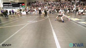 76 lbs Consi Of 8 #1 - Hudson Hood, Collinsville Cardinal Youth Wrestling vs Camden Cross, Verdigris Youth Wrestling