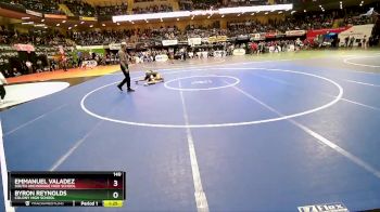 140 lbs Champ. Round 1 - Byron Reynolds, Colony High School vs Emmanuel Valadez, South Anchorage High School