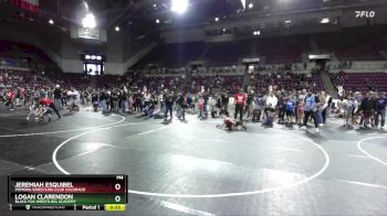 63 lbs Cons. Semi - Logan Clarendon, Black Fox Wrestling Academy vs Jeremiah Esquibel, Pomona Wrestling Club Colorado