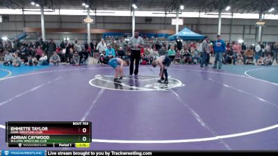 80A Champ. Round 1 - Emmette Taylor, Hawk Wrestling Club vs Adrian Caywood, BULLDOG WRESTLING CLUB