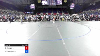 126 lbs Rnd Of 128 - Brady Krueger, Illinois vs Hayden Thompson, Virginia