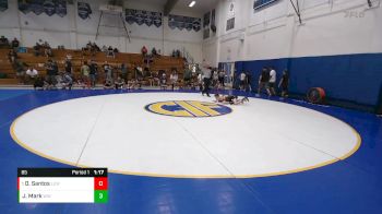 85 lbs Champ. Round 1 - Owen Santos, Livermore Elite WC vs Jace Mark, Wright WA