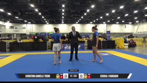Jessica J Vansaghi vs Christina Danielle Toone 2025 World IBJJF Jiu-Jitsu No-Gi Championship