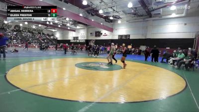 120 lbs Cons. Round 2 - Eileen Preston, Thousand Oaks vs Abigail Herrera, La Mirada