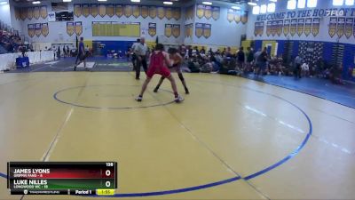 138 lbs Round 2 (8 Team) - Luke Nilles, Longwood WC vs James Lyons, Griffin Fang