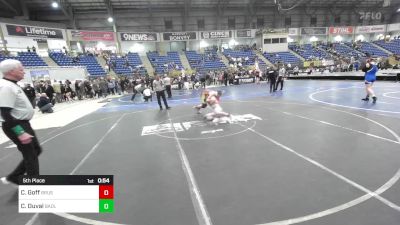 180 lbs 5th Place - Cole Goff, Brush Wrestling Club vs Christopher Duval, Badlands Elite