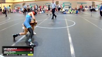 92 lbs Round 7 (10 Team) - Leo Spagnuolo, Mat Warriors vs DIEGO PALOMO, South Side WC