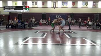 150 lbs Quarterfinal - Beckett Brock, Dubuque Senior vs Jacob Vance, Osage