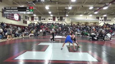 126 lbs Cons. Round 3 - Preston Dowd, North Polk vs Isaac Aragon, West Liberty