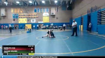 120 lbs Champ. Round 2 - Daysha Holmes, Rainier vs Katelyn Lyle, Prairie