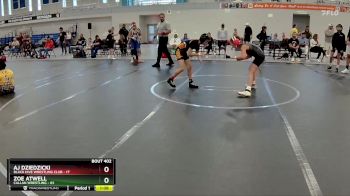 80 lbs Round 1 - Aj Dziedzicki, Black Hive Wrestling Club vs Zoe Atwell, Callan Wrestling