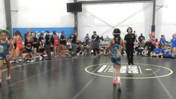 31 lbs Rr Rnd 5 - Lia Ames, Lady Warriors United - W vs Mia Carmela Barro, MGW Monkey Business - W