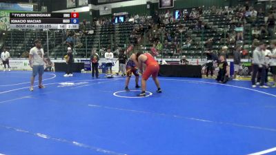 285 lbs Semis - Tyler Cunningham, Iron Rams Wrestling Club vs Ignacio Macias, Marshalltown Bobcats