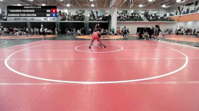 132 lbs Champ. Round 1 - Adarein Hawkins, Sedalia Youth Wrestling vs Kamdon Von Holten, Ray-Pec Wrestling Club