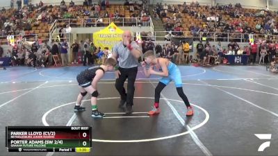 100 lbs Quarterfinal - Porter Adams (sw 2/4), Graham Future Falcons vs ...