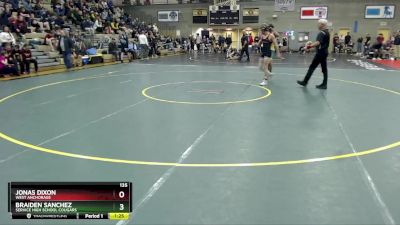 135 lbs Quarterfinal - Jonas Dixon, West Anchorage vs Braiden Sanchez, Service High School Cougars