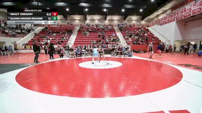 JH 138 lbs Quarterfinal - Gracy Gregory, Blanchard JH vs Elleaha Krueger-Benjamin, EISENHOWER JH