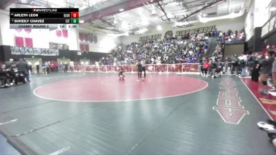 100 lbs Champ. Round 2 - Arleth Leon, Glendora vs Suheily Chavez, Citrus Valley