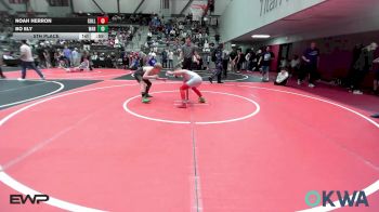 100 lbs 5th Place - Noah Herron, Collinsville Cardinal Youth Wrestling vs Bo Ely, Warner Eagles Youth Wrestling