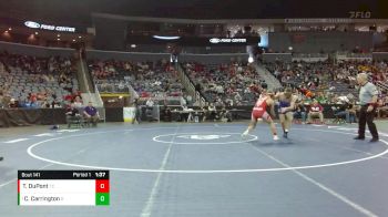 152 lbs Quarterfinal - Chase Carrington, Greencastle vs Tyce DuPont, Tell City