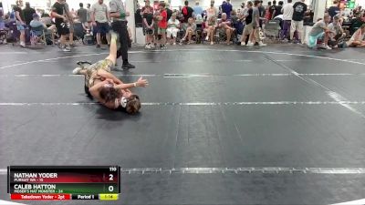 110 lbs Round 2 (4 Team) - Nathan Yoder, Pursuit WA vs Caleb Hatton, Moser`s Mat Monster