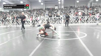 132 lbs Consi Of 8 #2 - Braiden Bartlett, TX vs Nolan Rice, PA