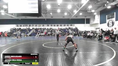 138 lbs Semifinal - Jaden Broussard, Villa Park vs Jayden Dela Rosa, Burbank