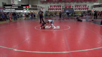 55 lbs Cons. Semi - Garrett Johnson, Dakota Boyz Wrestling Club vs Archer Dunn, Lakeville Youth Wrestling Asso