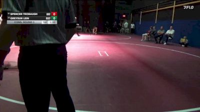 150 lbs Cons. Round 3 - Spencer Trobaugh, Hinton vs Greysun Lein, Roland-Story