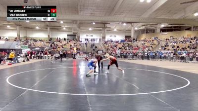 AA 132 lbs 3rd Place Match - Zac Bosken, Cleveland High School vs JD Longley, Ravenwood High School