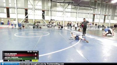 60-64 lbs Round 3 - Titus Brown, Toppenish USA WC vs Artem Parvan, FordDynastyWrestlingClub