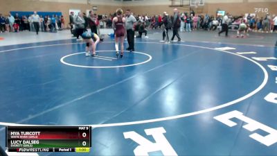 110lbs Cons. Round 5 - Lucy Dalseg, Everett (Girls) vs Mya Turcott, White River (Girls)